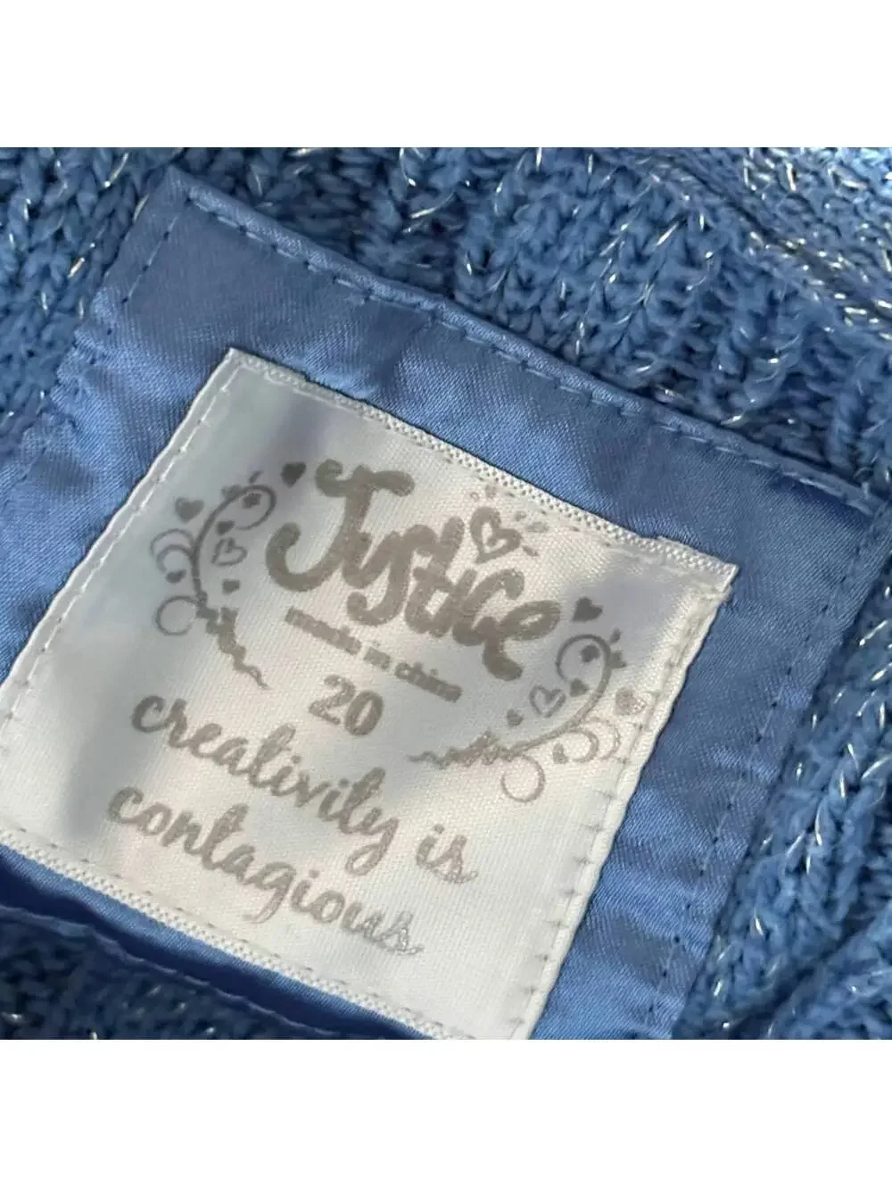 blue fitted y2k hoodie